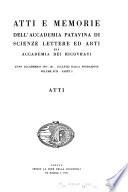 Atti e memorie