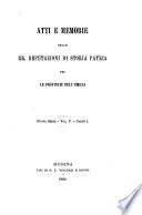 Atti e memorie