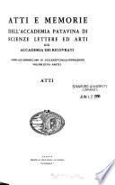 Atti e memorie