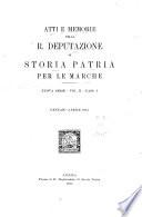 Atti e memorie