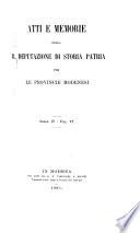 Atti e memorie