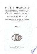 Atti e memorie