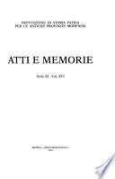 Atti e memorie