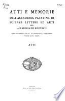 Atti e memorie