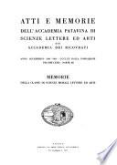 Atti e memorie