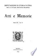 Atti e memorie