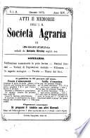Atti e memorio dell'i. r. Società Agraria in Gorizia