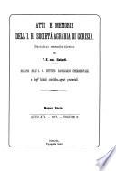 Atti e memorio dell'i. r. Società Agraria in Gorizia
