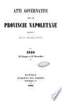 Atti governativi per le Provincie napoletane