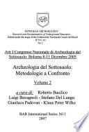 Atti i Congresso nazionale di archeologia del Sottosuolo: Bolsena 8-11 Dicembre 2005