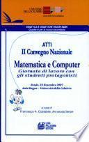 Atti II convegno nazionale matematica e computer