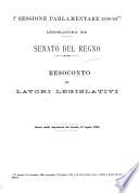 Atti parlamentari del Senato del Regno discussioni