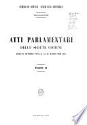 Atti parlamentari delle sedute comuni