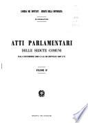 Atti parlamentari delle sedute comuni