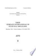 Atti, terze giornate internazionali di studi sull'area elima