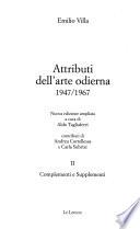 Attributi dell'arte odierna, 1947/1967: Complementi e supplementi