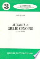 Attualità di Giulio Genoino (1771-1856)