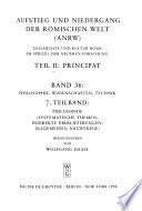 Aufstieg und Niedergang der römischen Welt: Principat. v