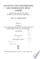 Aufstieg und Niedergang der römischen Welt: Principat. v