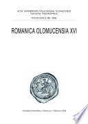 AUPO Philologica 88 Romanica XVI