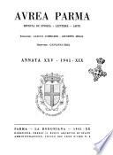 Aurea Parma rivista di storia, letteratura, arte