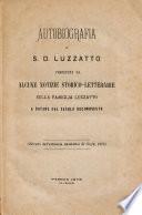Autobiografia di S.D. Luzzatto