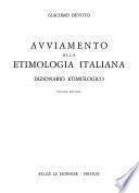 Avviamento alla etimologia italiana