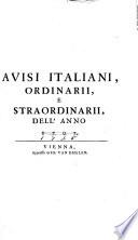 Avvisi italiani, ordinarii e straordinarii