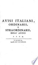 Avvisi italiani, ordinarii e straordinarii