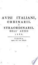 Avvisi italiani, ordinarii e straordinarii