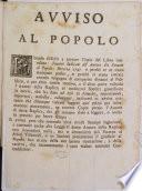 Avviso al popolo