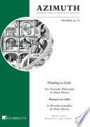 Azimuth VII (2019), nr. 13. Thinking in Exile – Pensare in esilio