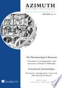 Azimuth, VIII (2020), nr. 15. The Phenomenological Movement: Forerunners, Contemporaries, and Successors of Husserl’s Philosophy – Il movimento fenomenologico: precursori, contemporanei e successori della filosofia di Husserl