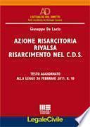 Azione risarcitoria rivalsa risarcimento nel C.D.S.