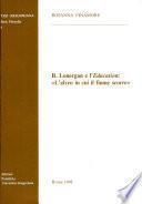 B. Lonergan e l'Education