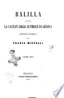 Balilla, ovvero La cacciata degli austriaci da Genova romanzo storico