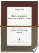 Balzac e Manzoni e altri studi su Balzac e l'Italia