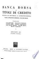 Banca, borsa e titoli di credito