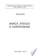 Banca d'Italia e Costituzione