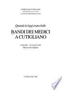 Bandi dei Medici a Cutigliano