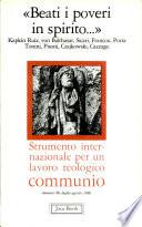 Beati i poveri in spirito, Strumento internazionale per un lavoro teologico communio, numero 88