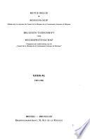 Belgisch tijdschrift voor Muziekwetenschap