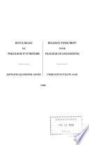 Belgisch tijdschrift voor philologie en geschiedenis