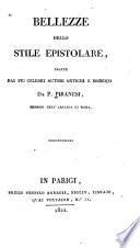Bellezze dello stile epistolare, tratte dai più celebri autori antichi e moderni