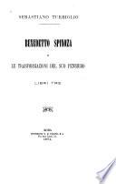 Benedetto Spinoza e le trasformazioni del suo pensiero