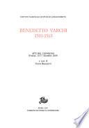 Benedetto Varchi, 1503-1565