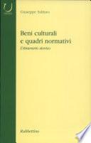 Beni culturali e quadri normativi