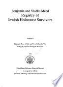Benjamin and Vladka Meed Registry of Jewish Holocaust Survivors