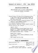Bergomum bollettino della civica biblioteca