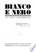 Bianco e nero quaderni mensili del Centro sperimentale di cinematografia